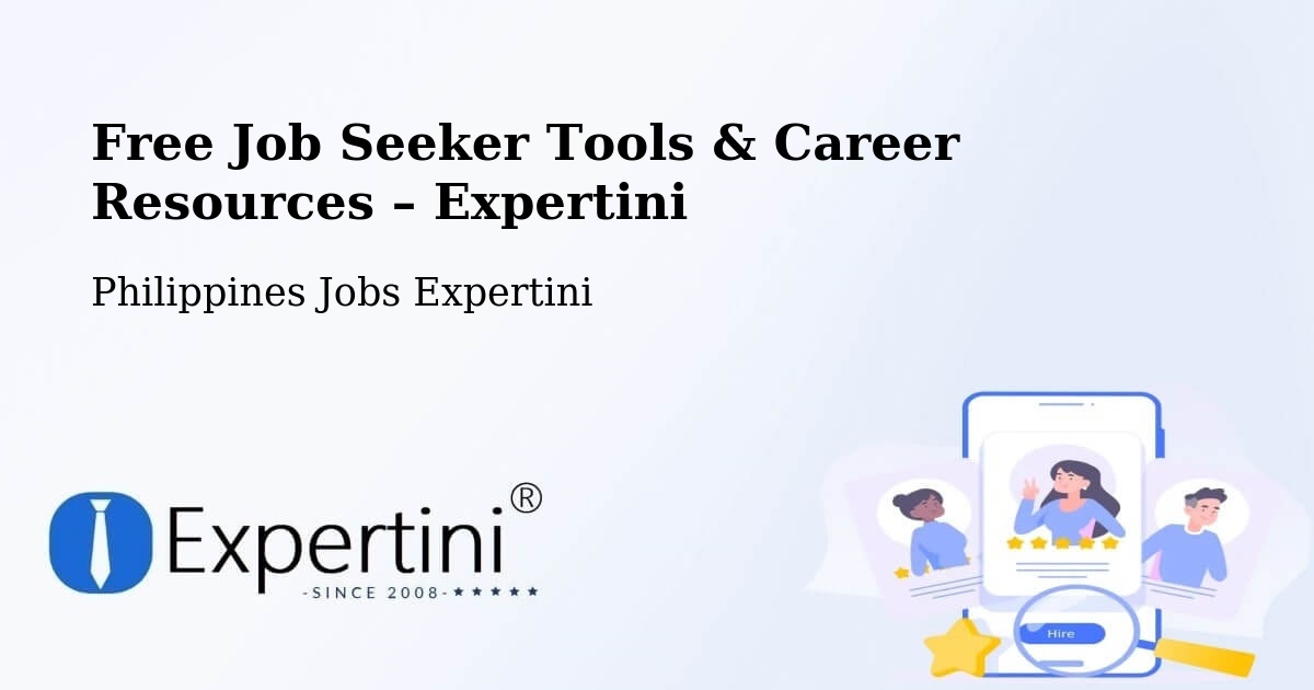 Free Job Seeker Tools & Career Resources – Cabangan - Cabangan, Philippines Jobs Expertini