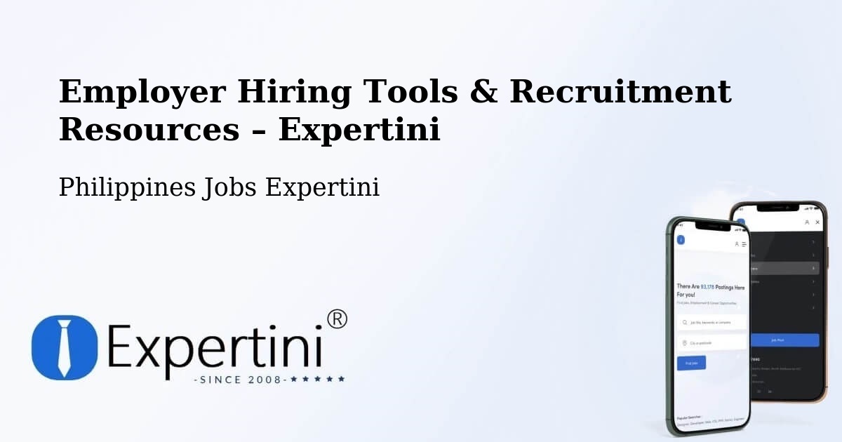 Employer Hiring Tools & Recruitment Resources – Cabangan - Cabangan, Philippines Jobs Expertini